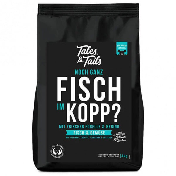 Tales and Tails Pehme Kuivtoit Täiskasvanud Koertele (60% Kala) 4kg
