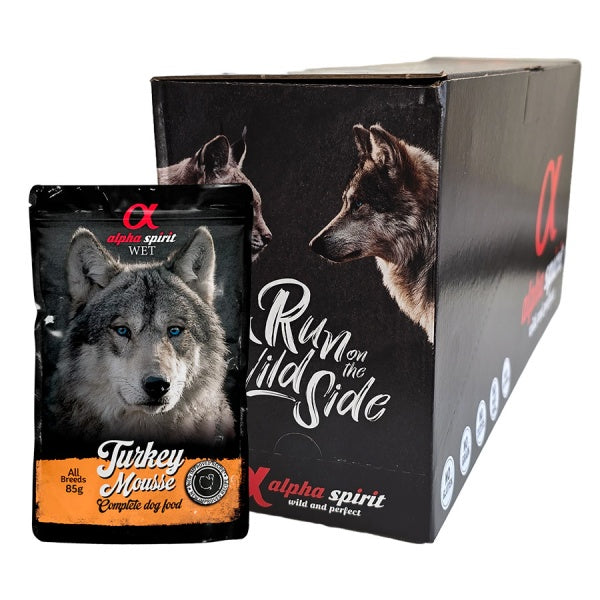Alpha Spirit Pate Märgtoit Koerale - Kalkuniga 300g x 12tk