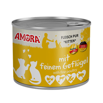 Amora Kassipojakonserv Linnu- ja Veiselihaga (Geflügel) 200g