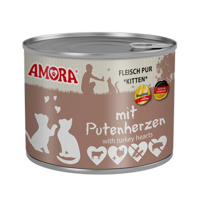 Amora Kassipojakonserv Veiseliha ja Kalkunisüdamed (Putenherzen) 200g