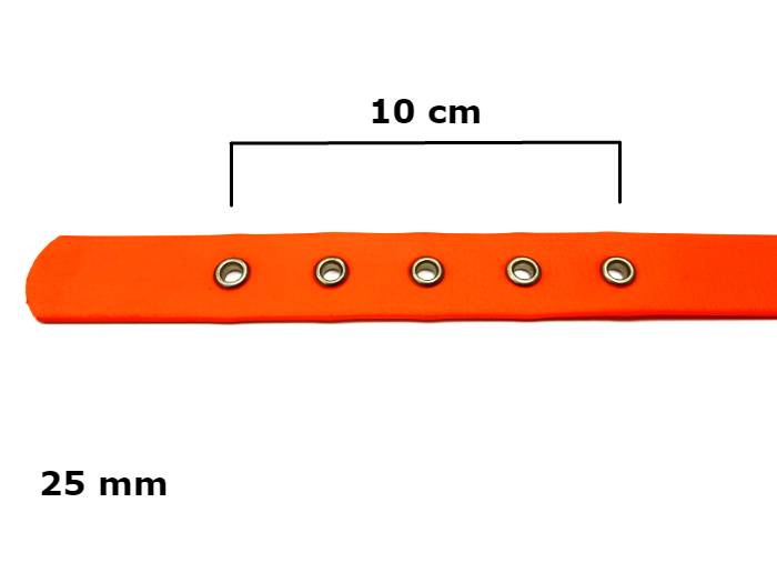 Onega Kaelarihm Koerale, Biothane Sinine 25mm x 55cm – pilt 2