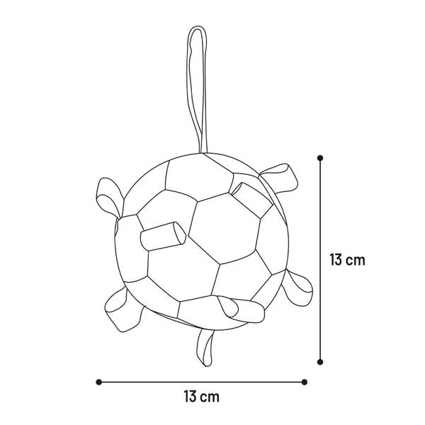 Flamingo Mänguasi Koerale "Flecta" Jalgpall 13cm – pilt 2