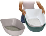 Stefanplast Sõelutav Liivakast Kassile "Furba Chic" Helehall 59x39x22cm – pilt 2