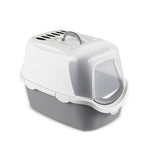 Stefanplast Liivakast Kassile "Easy Clean" Filtriga Valge/Hall