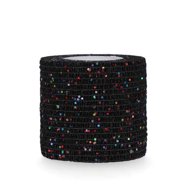 Excellent Pets Pro Isekleepuv Elastikside, must glitter 5cm