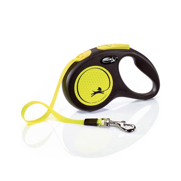 Flexi L Neon Must/Kollane Lint 5m 50kg