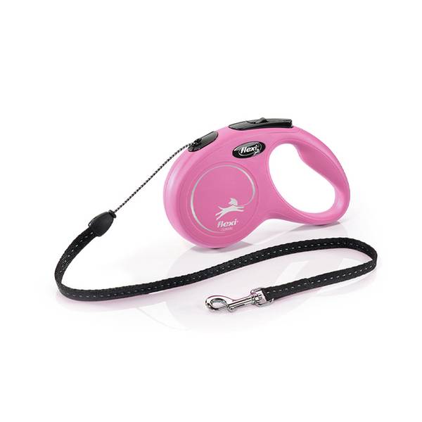 Flexi M New Classic Roosa Nöör 5m - 20kg