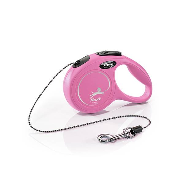 Flexi XS New Classic Kassile Roosa Nöör 3m - 8kg