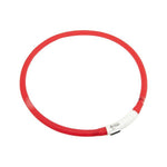 Flamingo LED Vilkuv Kaelarihm Koerale "Visio Light", Punane 20-70cm
