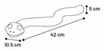 Flamingo Mänguasi Koerale Ussike Kollane/Must 42cm – pilt 4