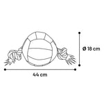 Flamingo Mänguasi Koerale Actionball, Must/Kollane 18cm (Ujub vees) – pilt 2