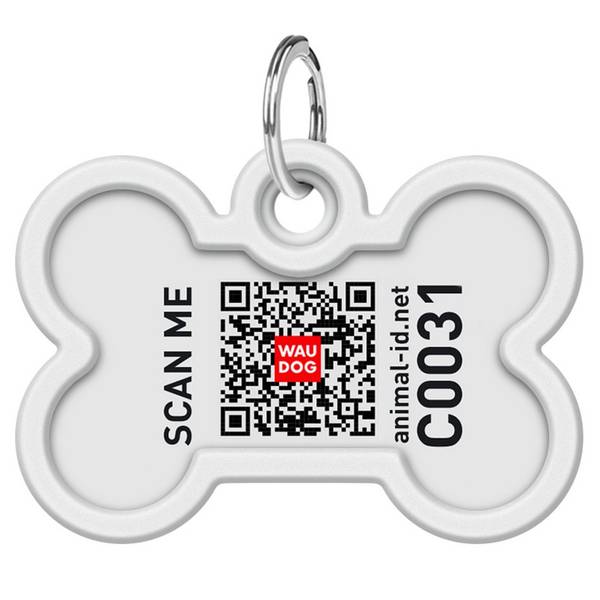 WAUDOG Smart ID Metallist Ripats QR-passiga, Kassid 28x40mm – pilt 2