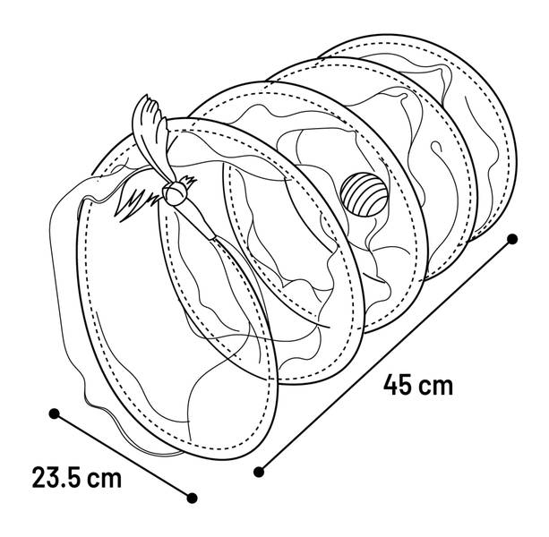 Flamingo Kassitunnel, Roosa 45x23,5cm – pilt 2