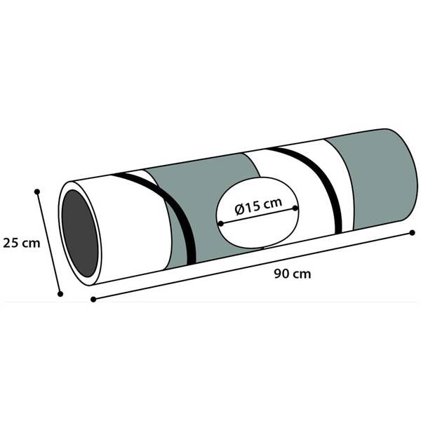 Flamingo Kassitunnel, Hall/Sinine 90cm – pilt 2