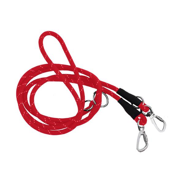 Bobby Nailonist Reguleeritav Jalutusrihm, Punane (kuni 30kg) 8mm x 190cm
