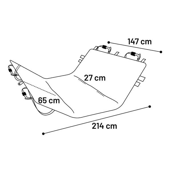 Flamingo Veekindel Auto Istmekate, Must 214x147cm – pilt 5