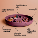ne&no® söömist aeglustav kauss / lakkumismatt kassidele & koertele | rose – pilt 4