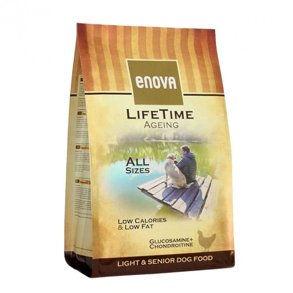 Enova Lifetime Ageing Kuivtoit Kanaga Seenior/Ülekaalulisele Koerale 2kg
