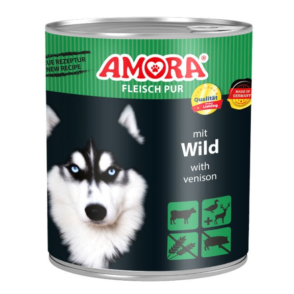 Amora Wild Koerakonserv (Veise- ja Hirvelihaga) 800g