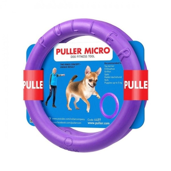 PULLER Micro Tirimismänguasi Koera Treenimiseks Ø12,5cm 2tk (Ujub vees)